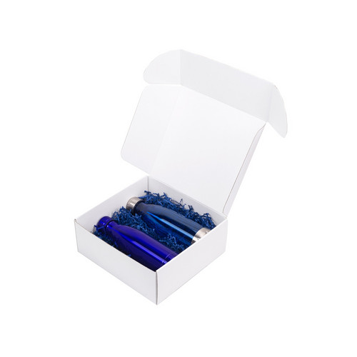 Подарочный набор с термосом и бутылкой «Bottle set», синий