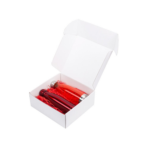 Подарочный набор с термосом и бутылкой «Bottle set», красный