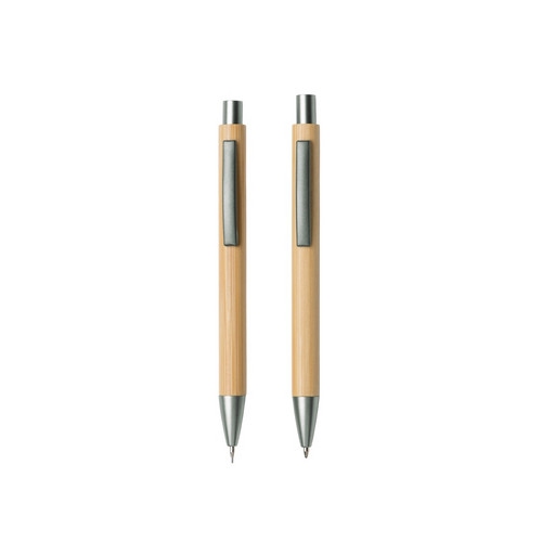Подарочный набор «Tender bamboo» с шариковой ручкой и механическим карандашом из бамбука
