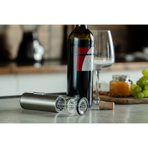 Винный набор Wine Diesel, серебристый
