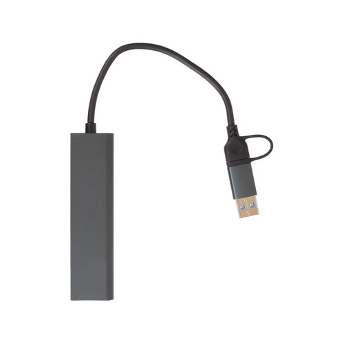 USB-хаб «Command» с коннектором 2-в-1 USB-C и USB-A, 2.0/3.0