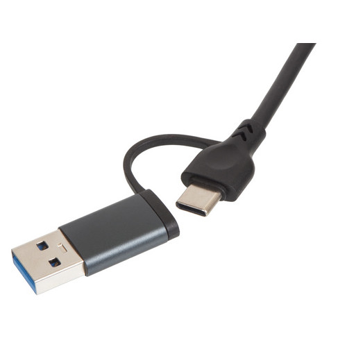 USB-хаб «Command» с коннектором 2-в-1 USB-C и USB-A, 2.0/3.0