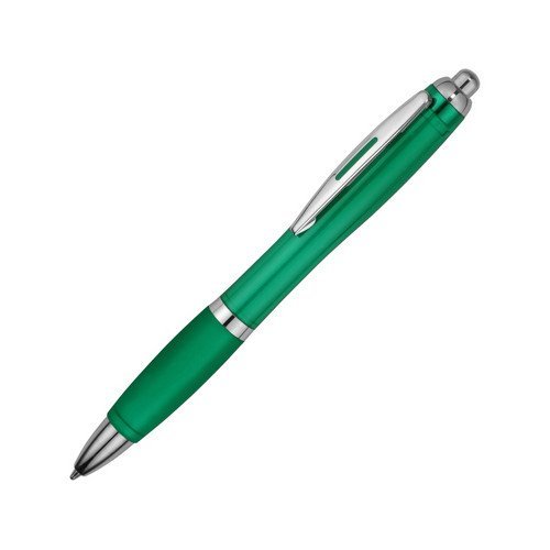 Ручка пластиковая шариковая "Nash", зеленый, синие чернила